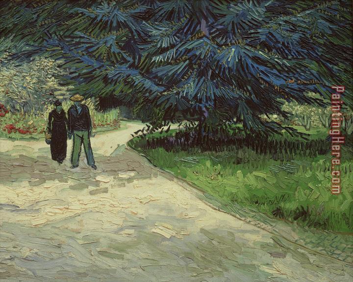 Vincent van Gogh Couple in the Park